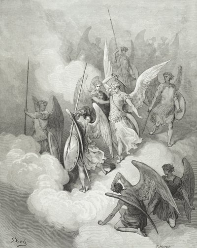 Abdiel and Satan, from 